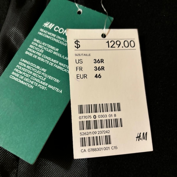 H&M Men's Wool Jacket - Picture 2 of 5